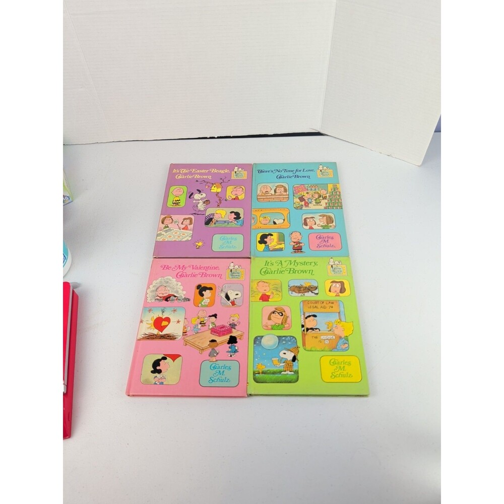 Vintage 1970s Charlie Brown Special 4 Hardcover book collection